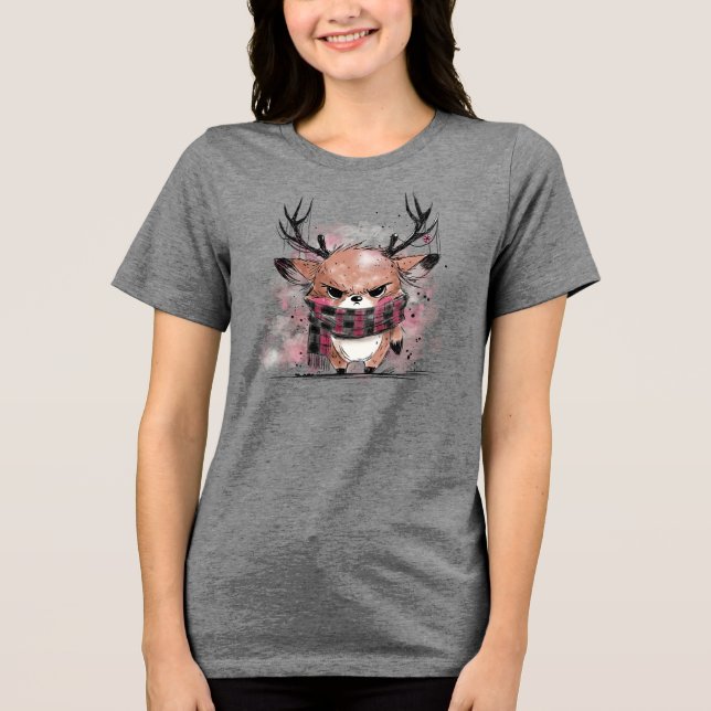 Grumpy Reindeer T Shirt (Framsida)