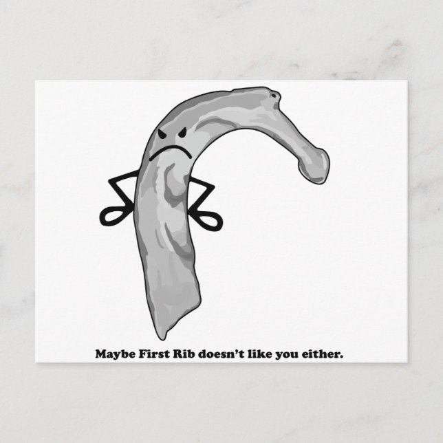 Grumpy Rib Vykort (Framsida)