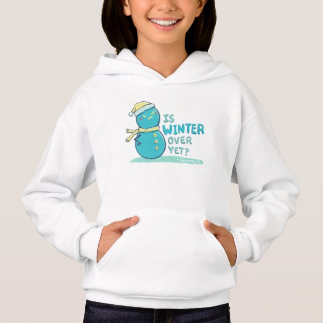 Grumpy S. Illustration: ÄR WINTER ÖVER ÄNNU? T Shirt (Framsida)