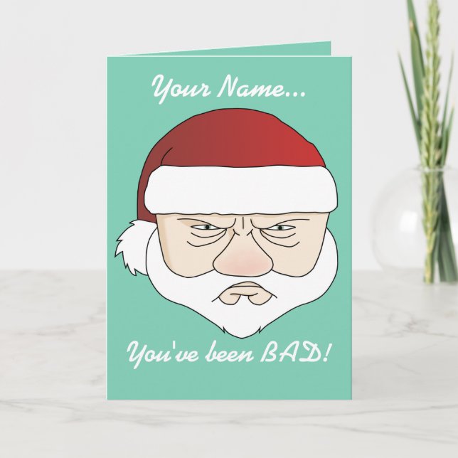 Grumpy Santa Helgkort (Framsida)