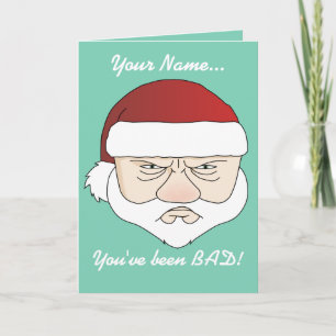 Grumpy Santa Helgkort
