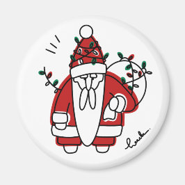 grumpy Santa Magnet