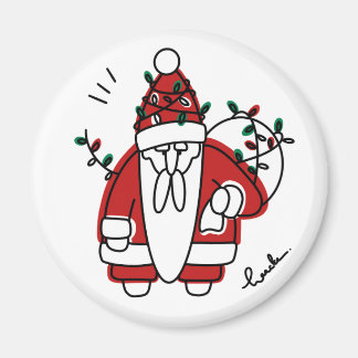 grumpy Santa Magnet