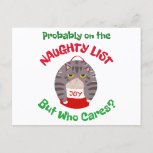 Grumpy Sarkastic-julkatten på Nu Vykort