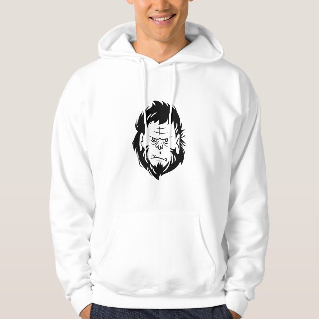 Grumpy Sasquatch Hoodie - Anpassadet (Framsida)