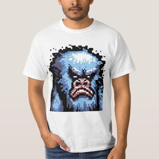 Grumpy Sasquatch Variant 4 T Shirt (Framsida)
