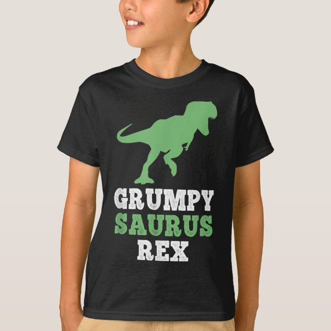 Grumpy saurus Rex Dino Dinosaur Funny Grumpysaurus T Shirt (Framsida)