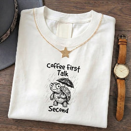 Grumpy Sköldpadda Rolig Kaffe Tröja