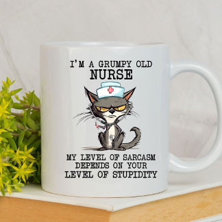 "Grumpy sköterska" Kaffemugg