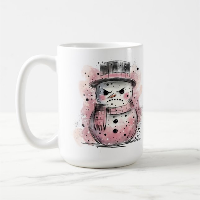 Grumpy Snögubbe Kaffemugg (Vänster)