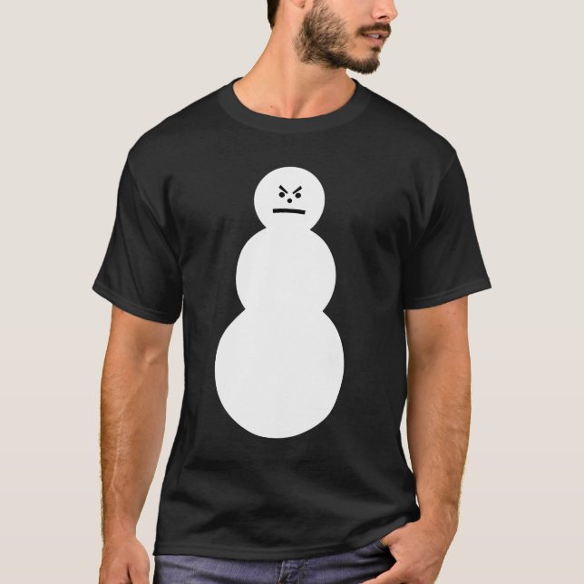 Grumpy snögubbeT-tröja T-shirt (Framsida)