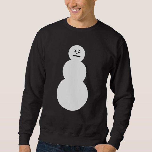 Grumpy snögubbetröja sweatshirt (Framsida)