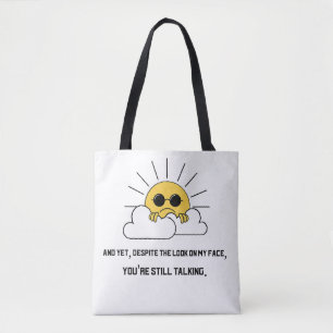 Grumpy sol Tote Tygkasse