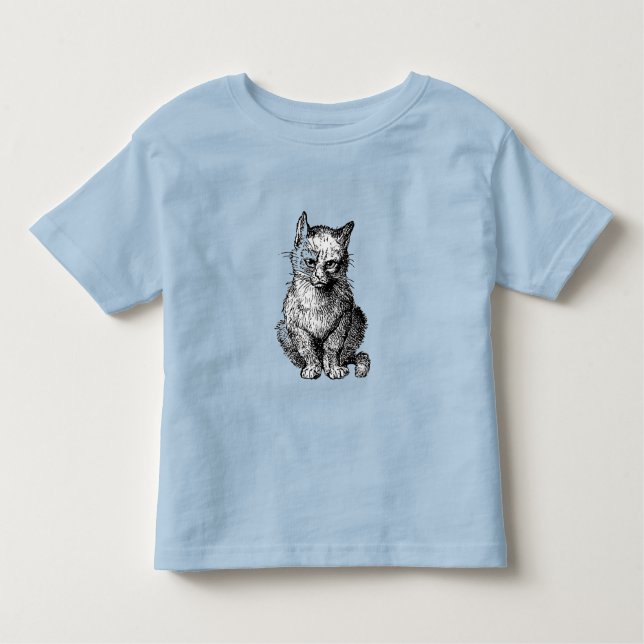 Grumpy söt katt djur baby skjorta t shirt (Framsida)