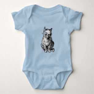 Grumpy Söt katt djur baby tröja