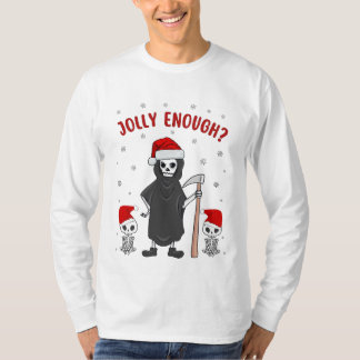 Grumpy, söt spooky Santa, roligt jul T Shirt