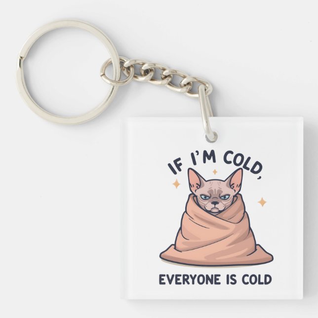 Grumpy Sphynx Cat Cold Humor Cartoon Art (Framsidan)