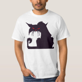 Grumpy svart katt tee shirt