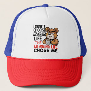 Grumpy Tecknad Bear Keps