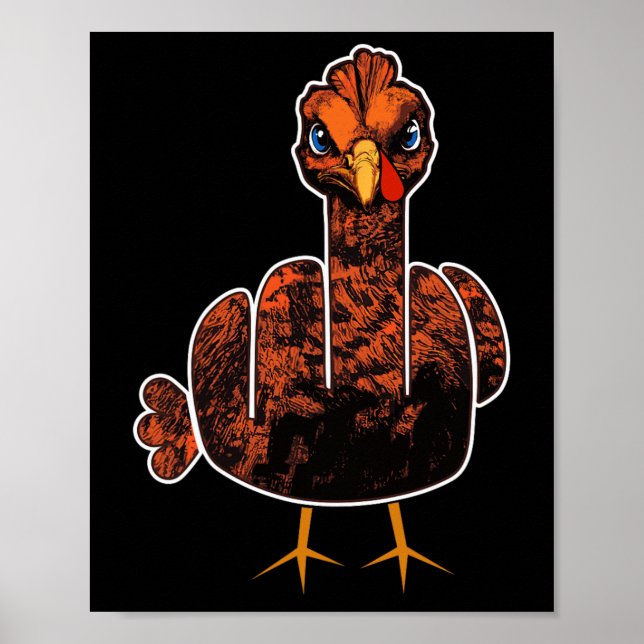 Grumpy Thanksgiving Turkiet Poster (Framsidan)