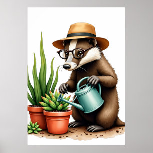 Grumpy trädgårdsmästare Växtförälder Sukkulent Äls Poster