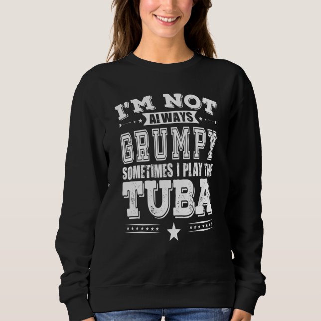 Grumpy Tuba Player T Shirt (Framsida)