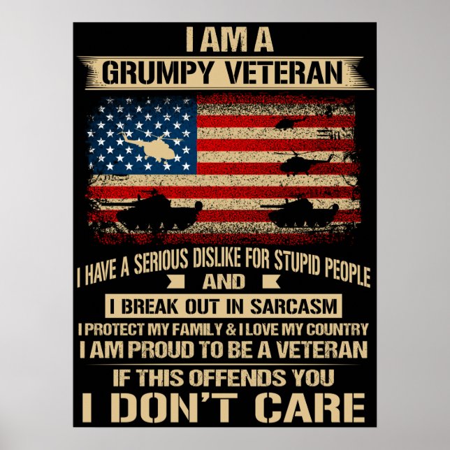 Grumpy Veteran Poster (Framsidan)
