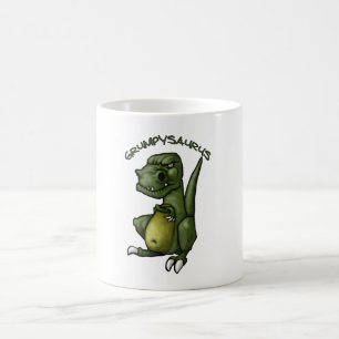 Grumpysaurus dinosaur som är grumpy! kaffemugg