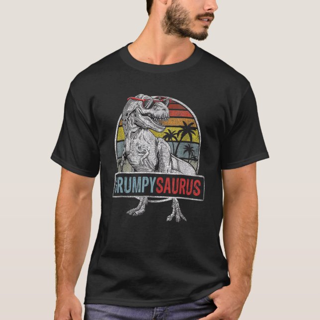 Grumpysaurus Rex Dinosaur Grumpy saurus Family T Shirt (Framsida)