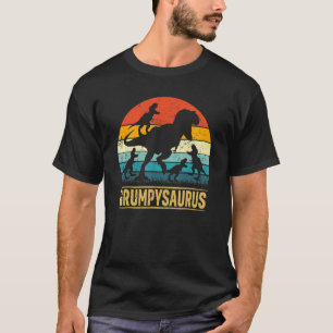 Grumpysaurus Rex Dinosaur Grumpy Saurus Pappor D T Shirt
