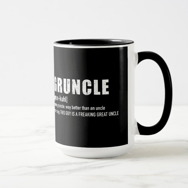 Gruncle for great uncle mugg (Höger)