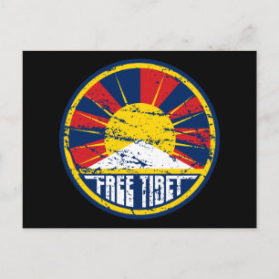 Grund för fritt Tibet Vykort