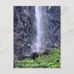 Grund i Bridalveil Falls, Yosemite, CA Postcard Vykort
