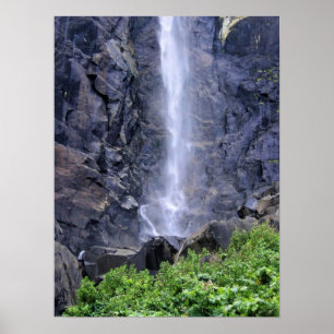 Grund i Bridalveil Falls, Yosemite, CA Poster