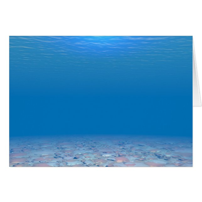 Grund i havet hälsningskort (Framsidan Horizontal)