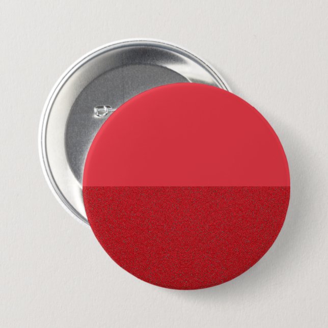 Grund-Noise Tomato Red Pin Button - Anpassade Knapp (Framsida & baksida)