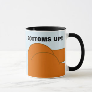 GRUND UP BARE BUTT FUNNY COFFEE MUGG