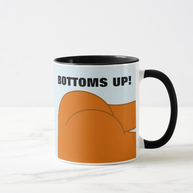 GRUND UP BARE BUTT FUNNY COFFEE MUGG (Höger)