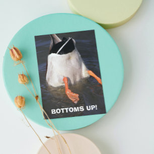 Grund Up Dunking Anka Funny Birthday Kort