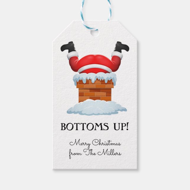 Grund Up Santa Helgdag Beverage Presentetikett (Framsidan)