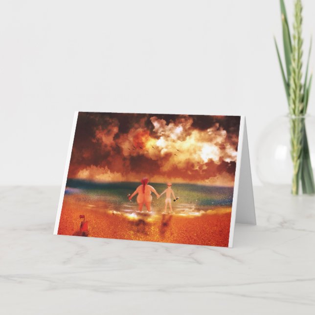 Grund uppåt helgkort (Framsida)