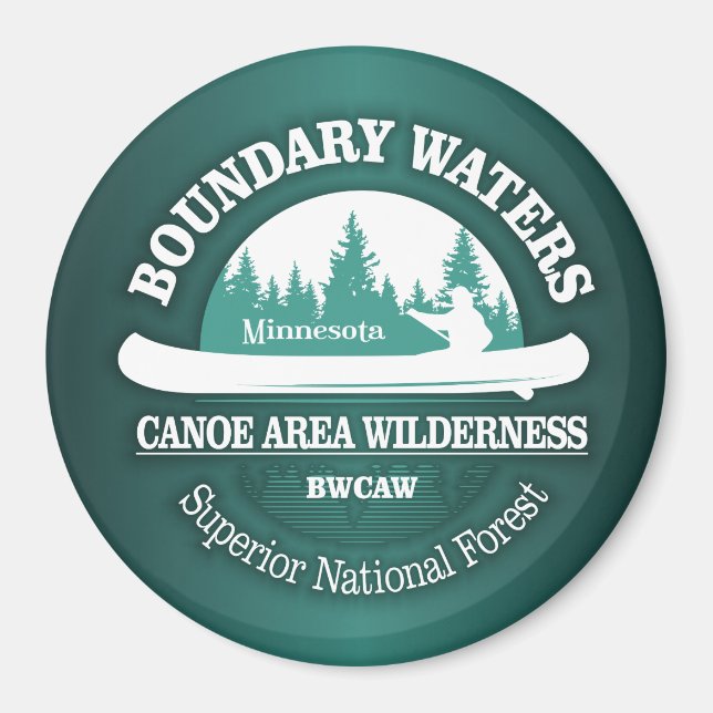 Grund Vatten Canoe Trail Wilderness Magnet (Framsidan)