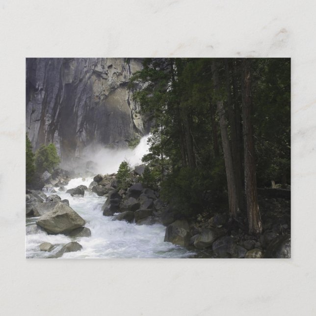 Grund vid Yosemite Falls Vykort (Framsida)