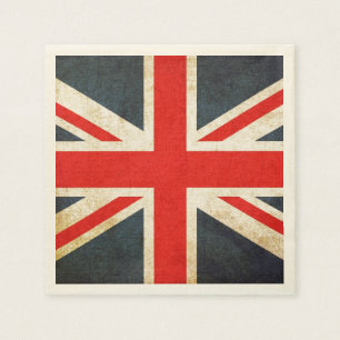 Grunda British Union Jack Posh Papprare Napkins Pappersservett