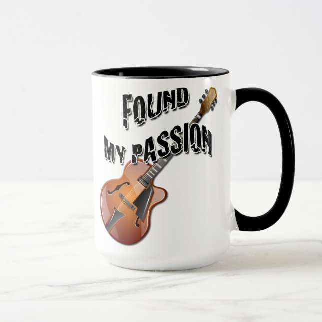 Grunda min passion - Archtop gitarrmugg Mugg (Höger)
