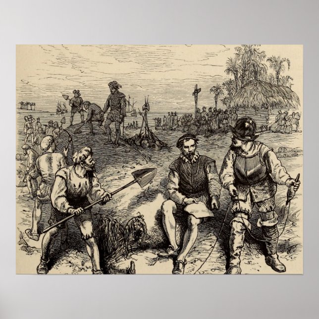 Grundande av St. Augustine Poster (Framsidan)