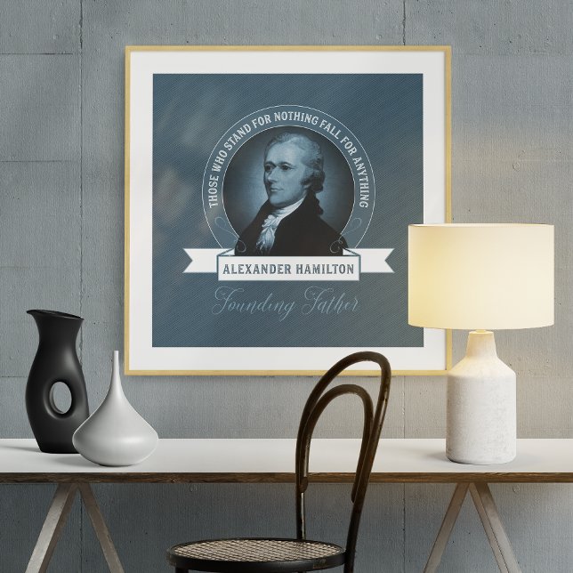Grundande citat av Far Alexander Hamilton Poster (Skapare uppladdad)