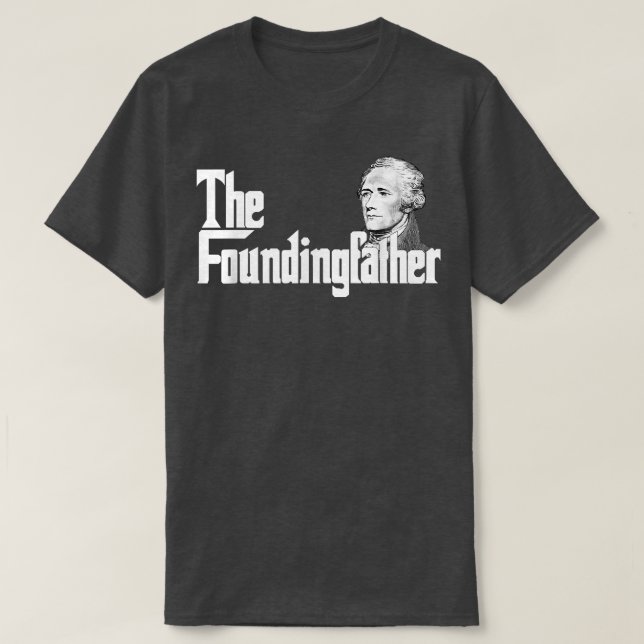 Grundande Far Aleander Hamilton T Shirt (Design framsida)