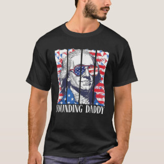 Grundande pappa Washington Patriotic American 4th T Shirt