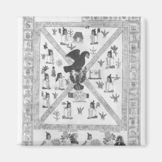 Grundandet av Tenochtitlan Magnet (Framsidan)